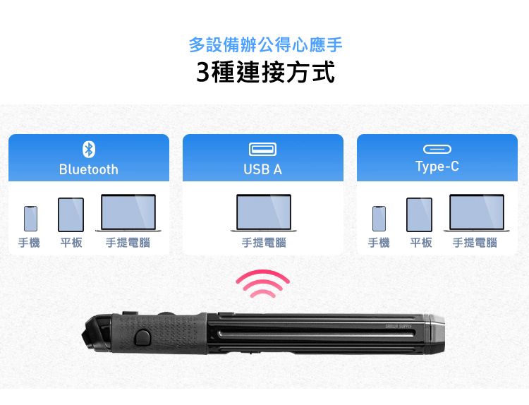 多設備辦公得心應手 3種連接方式