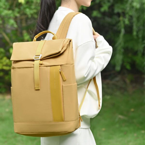 日本Sanwa簡約女裝馬卡龍色手提電腦背囊