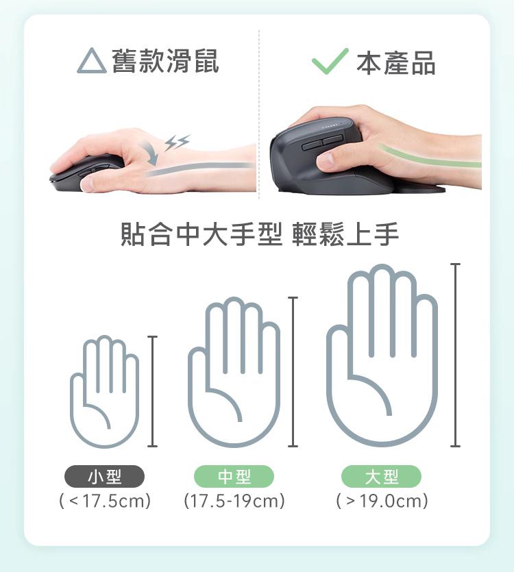 貼合中大手型 輕鬆上手