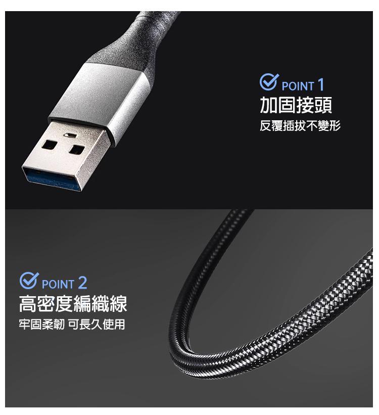 加固接頭 反覆插拔不變形 高密度編織線 牢固柔韌 可長久使用