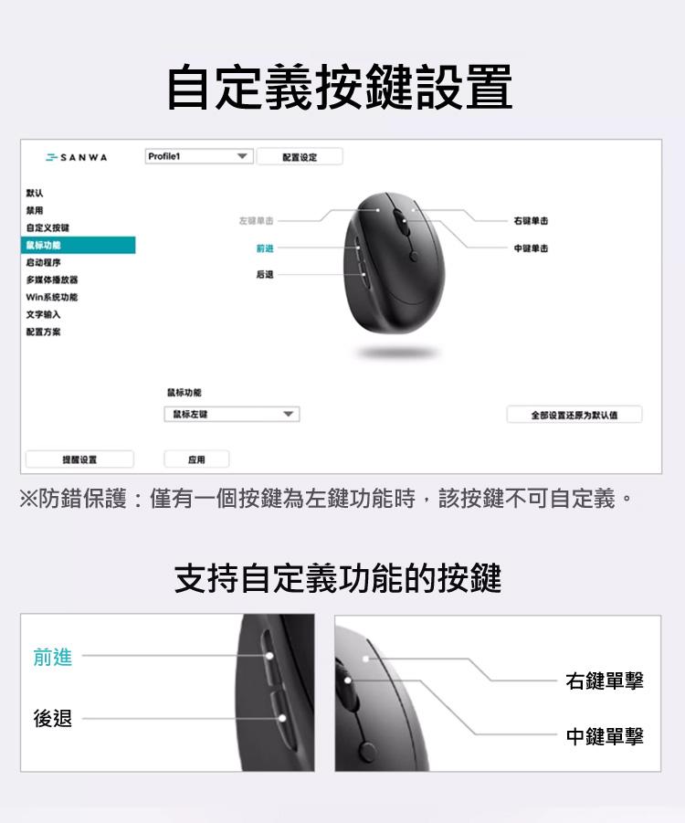 自定義按鍵設置 支持自定義功能的按鍵