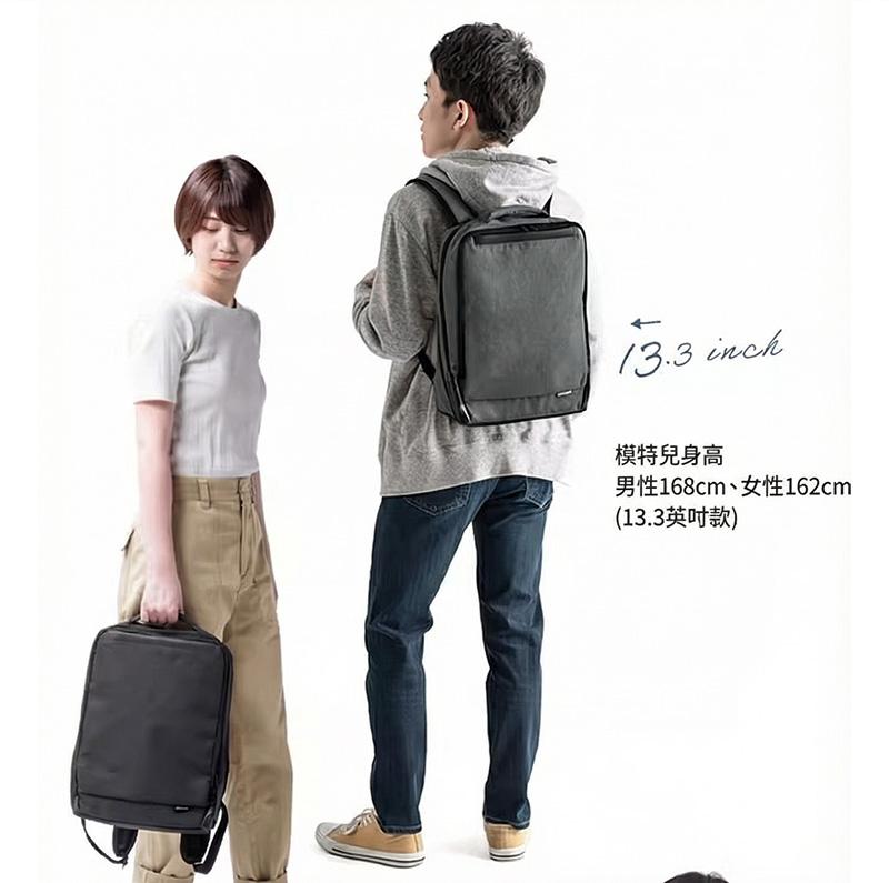 13.3 inch 模特兒身高 男性168cm、女性162cm (13.3吋款式)