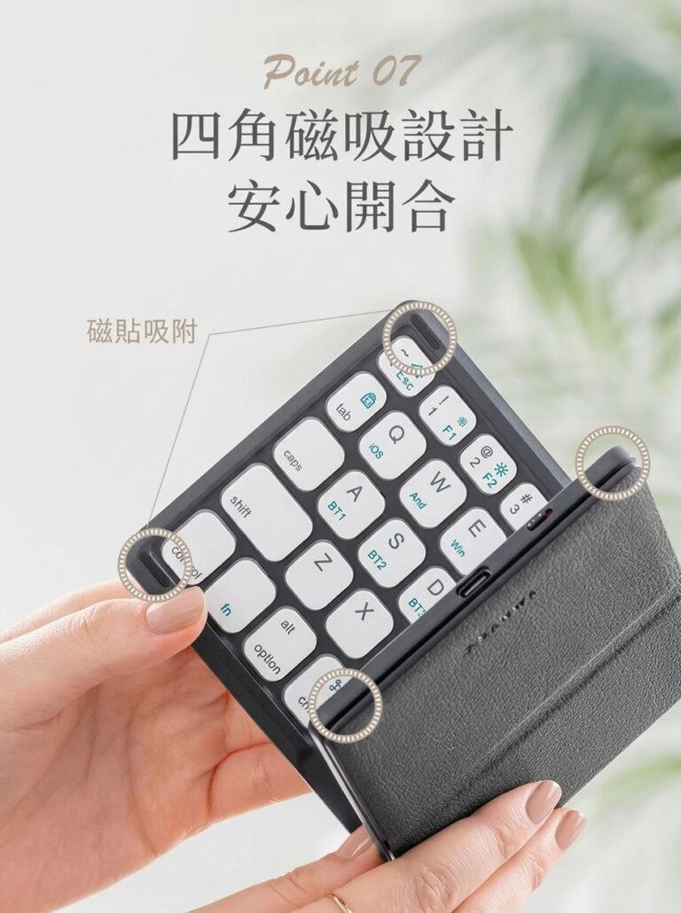 四角磁吸設計 安心開合 磁貼吸附